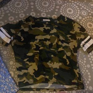 Camo tight fitted shirt